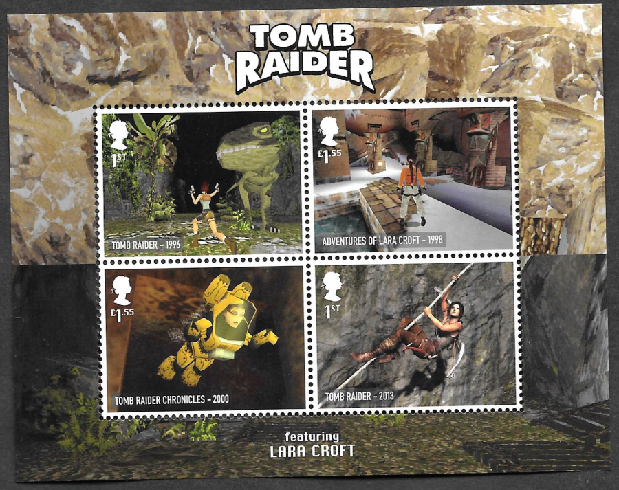 (image for) MS4320 2020 Video Games - Tomb Raider Non-Barcoded Miniature Sheet - Click Image to Close